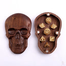 Black Walnut Skull Gaming Accessory Case