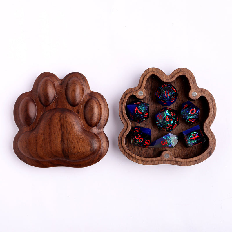 Black Walnut Paw Gaming Accessory Case