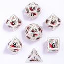 Dragon's Hymn Hollow Metal Dice Set - Silver