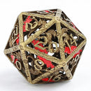 Dragon's Hymn Hollow Metal Dice Set - Ancient Bronze