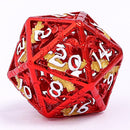 Dragon's Hymn Hollow Metal Dice Set - Red