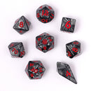 Wyrmforged Rollers - Rounded Edge 8 Piece Dice set - Iron Golem
