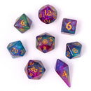 Wyrmforged Rollers - Rounded Edge 8 Piece Dice set - Siren's Melody