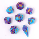 Wyrmforged Rollers - Rounded Edge 8 Piece Dice Set - Banshee's Wail