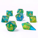 Wyrmforged Rollers - Rounded Edge 8 Piece Dice set - Eye of Newt