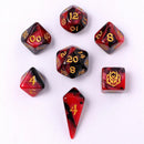 Wyrmforged Mini Polymer RPG Dice Set - Blood Pact