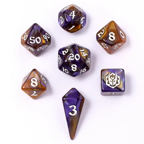 Wyrmforged Mini Polymer RPG Dice Set - Magister Robes