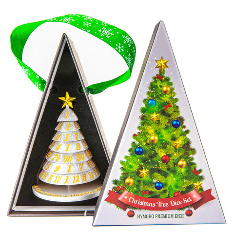 Resin Christmas Tree Dice - Snow White