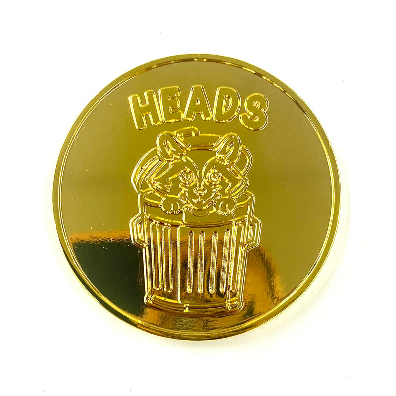 Trash Bandit Heads and Tails Coin - Gold