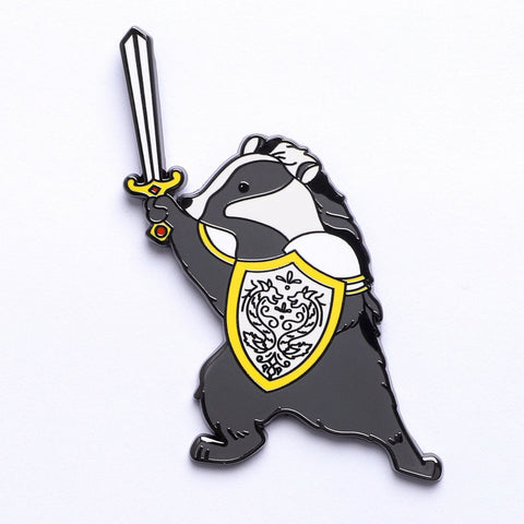 Quest's Reward Fine Art Pin - Riven Ironclaw Badger Paladin