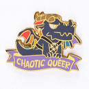 Alternative Alignments enamel pin - Chaotic Queer