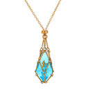 Mysticage Dice Chain Necklace with D4 - Gold Chain