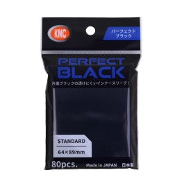 KMC Sleeves: Standard Perfect - Black 80CT