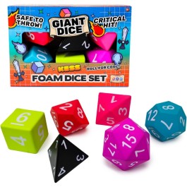 KESS: 6CT Big Box Combo Oversized Foam Dice Set