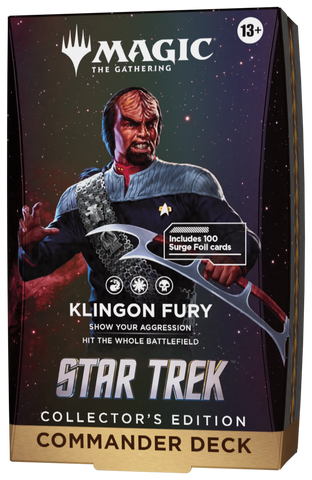 Magic: The Gathering - Star Trek Collector Commander Klingon Fury LIMIT 1 PER PERSON