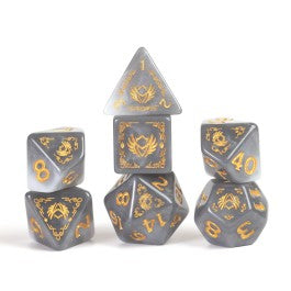 Sirius Dice: D&D Adventure Dice - Paladin: White / Grey