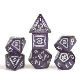 Sirius Dice: D&D Adventure Dice - Warlock: Purple