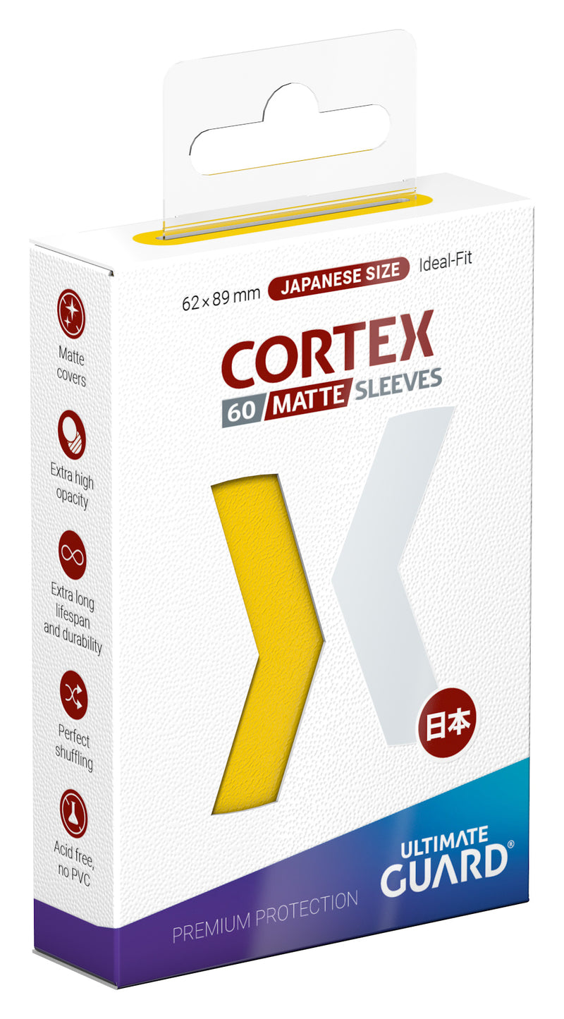 Ultimate Guard Cortex Sleeves Japanese Size Yellow Matte