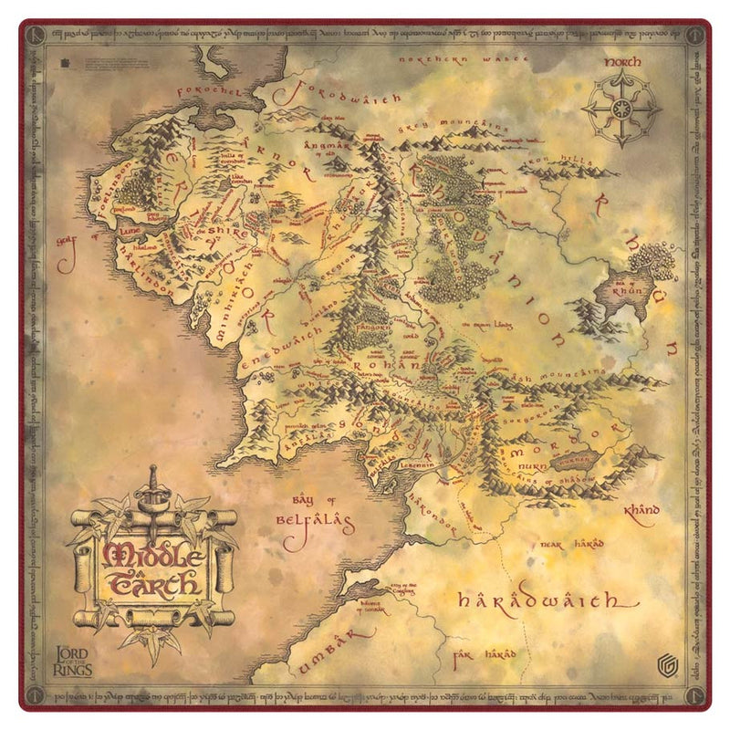 Playmat: Oversized: Lord of the Rings: Places of Middle Earth