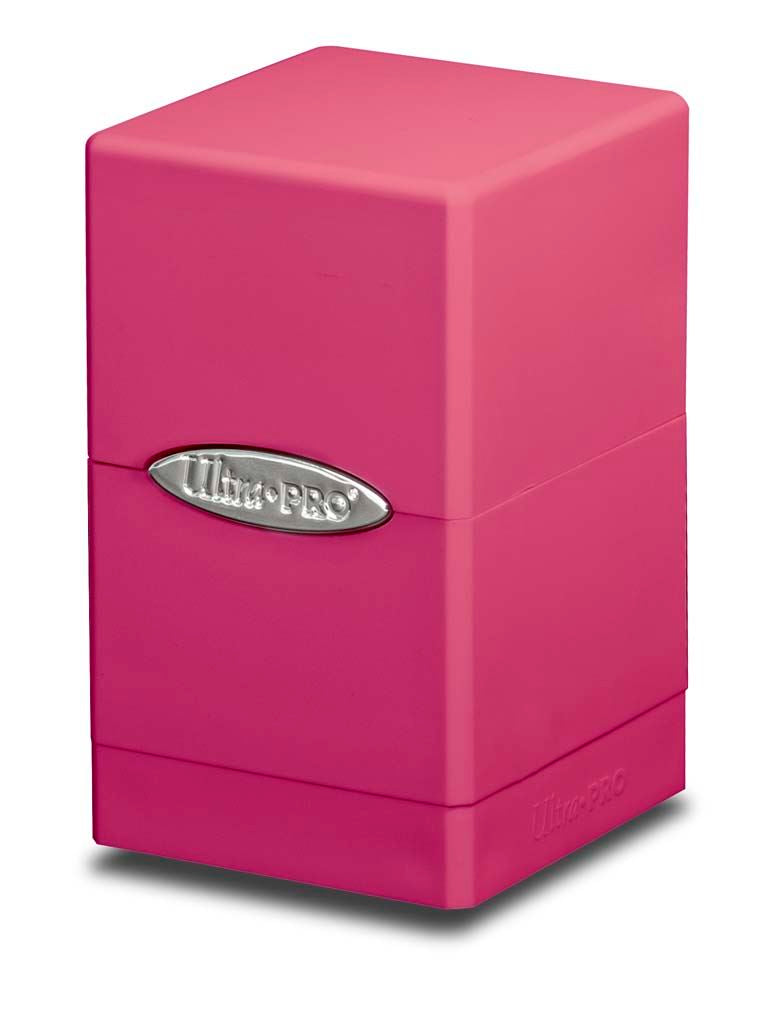 Ultra Pro Deck Box Satin Tower Version 2 Bright Pink