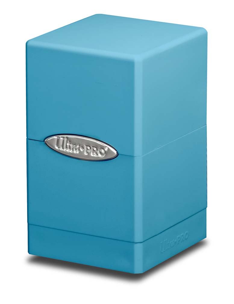 Ultra Pro Deck Box Satin Tower Version 2 Light Blue