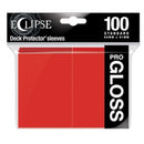 Ultra Pro Sleeves Eclipse Gloss Apple Red 100 Count