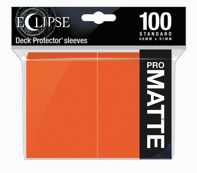 Ultra Pro Sleeves Eclipse Matte Pumpkin Orange 100-Count