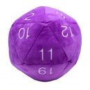 Ultra Pro Jumbo D20 Plush Die Purple with Silver Numbering