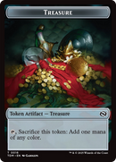 Spirit // Treasure Double-Sided Token [Tarkir: Dragonstorm Commander Tokens]