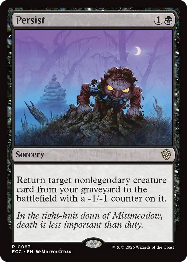 Persist [Lorwyn Eclipsed Commander]