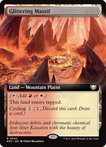 Glittering Massif (Extended Art) [Edge of Eternities Commander]