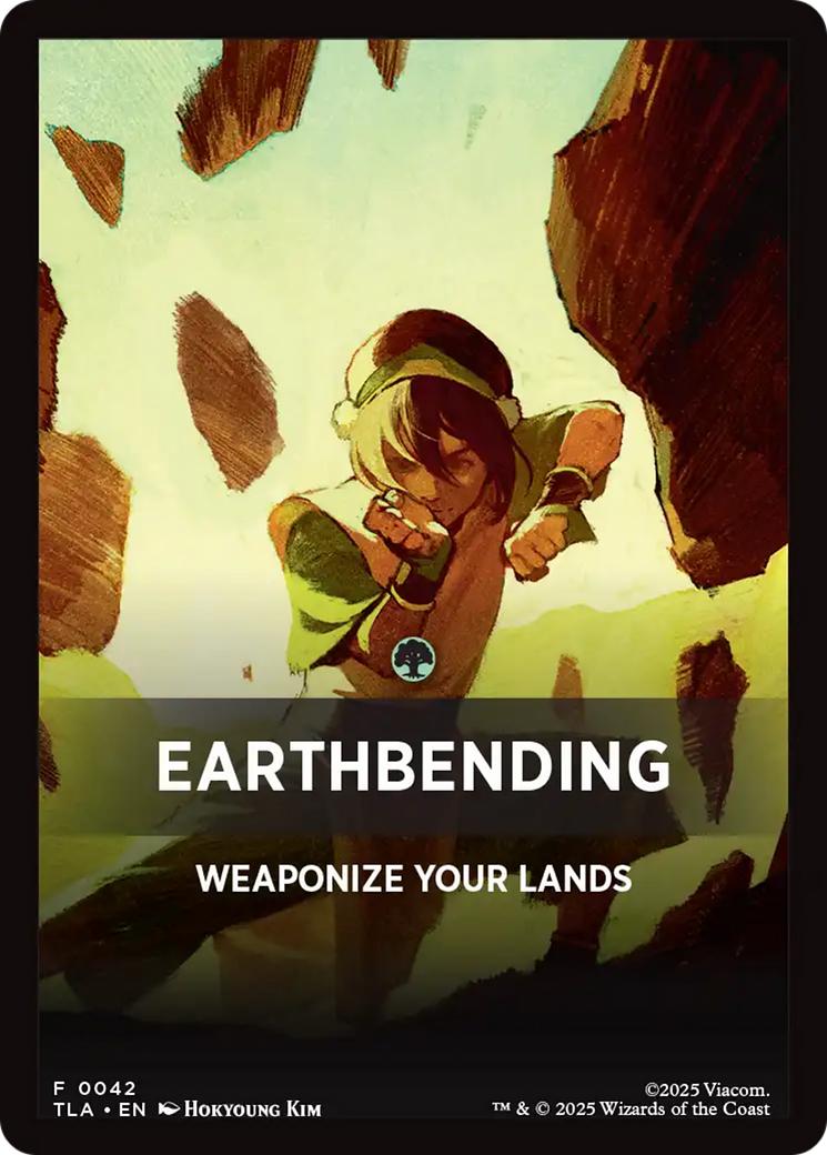Earthbending Theme Card (0042) [Avatar: The Last Airbender Tokens]