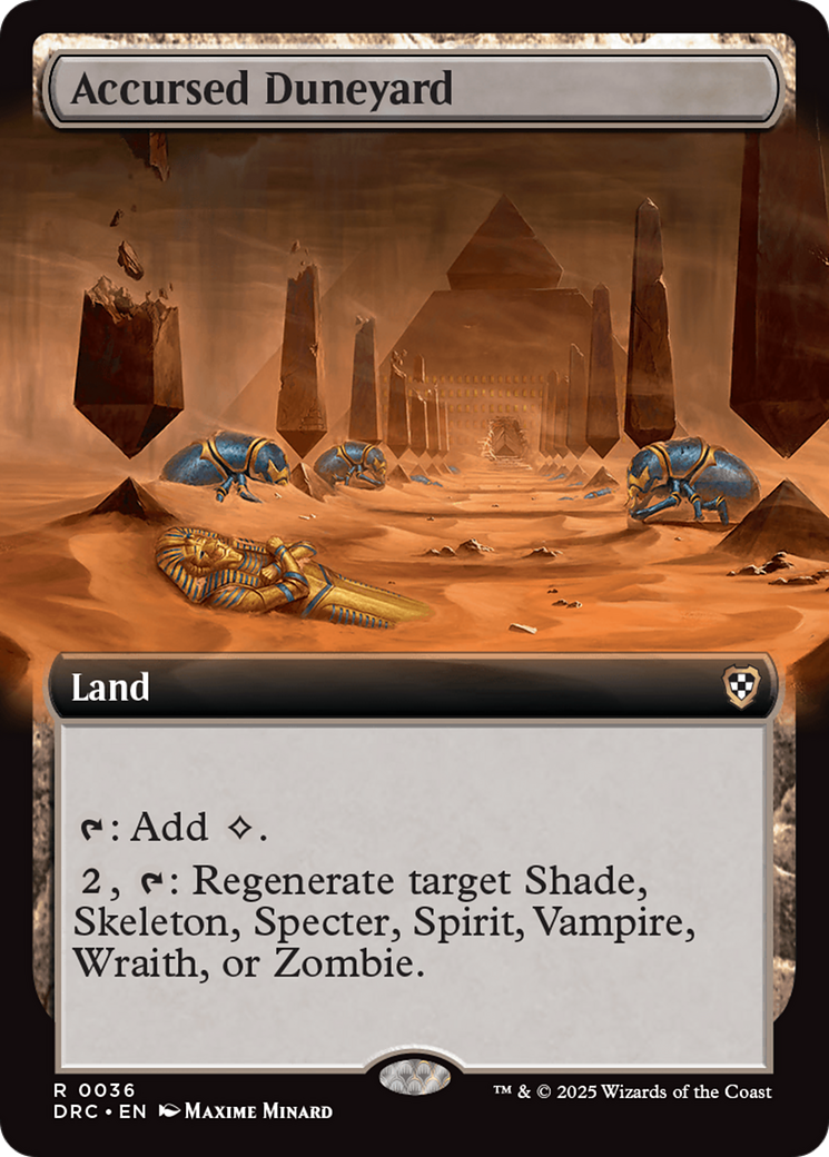 Accursed Duneyard (Extended Art) [Aetherdrift Commander]