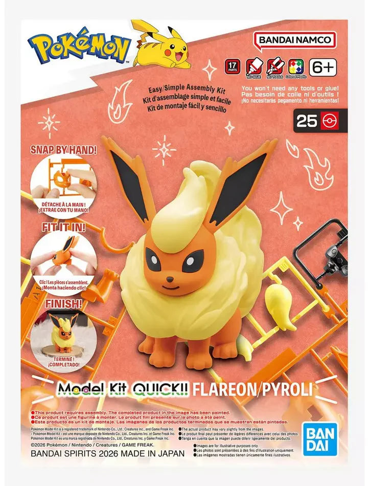 Pokemon Model Kit Quick!! 25 FLAREON