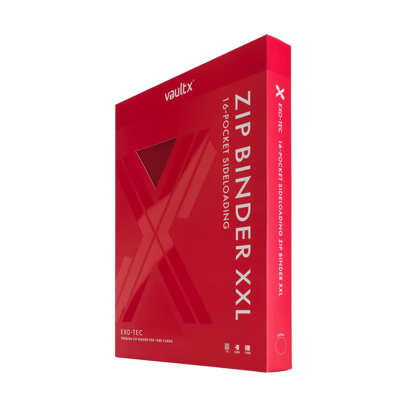 Vaultx Zip Binder XXL 16-Pocket Red
