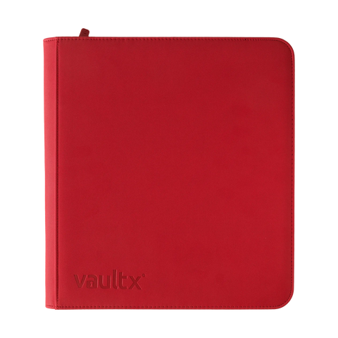 VaultX Zip Binder 12-Pocket Red