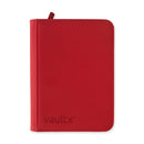 Vault X: Zip Binder 4-Pocket (Red)