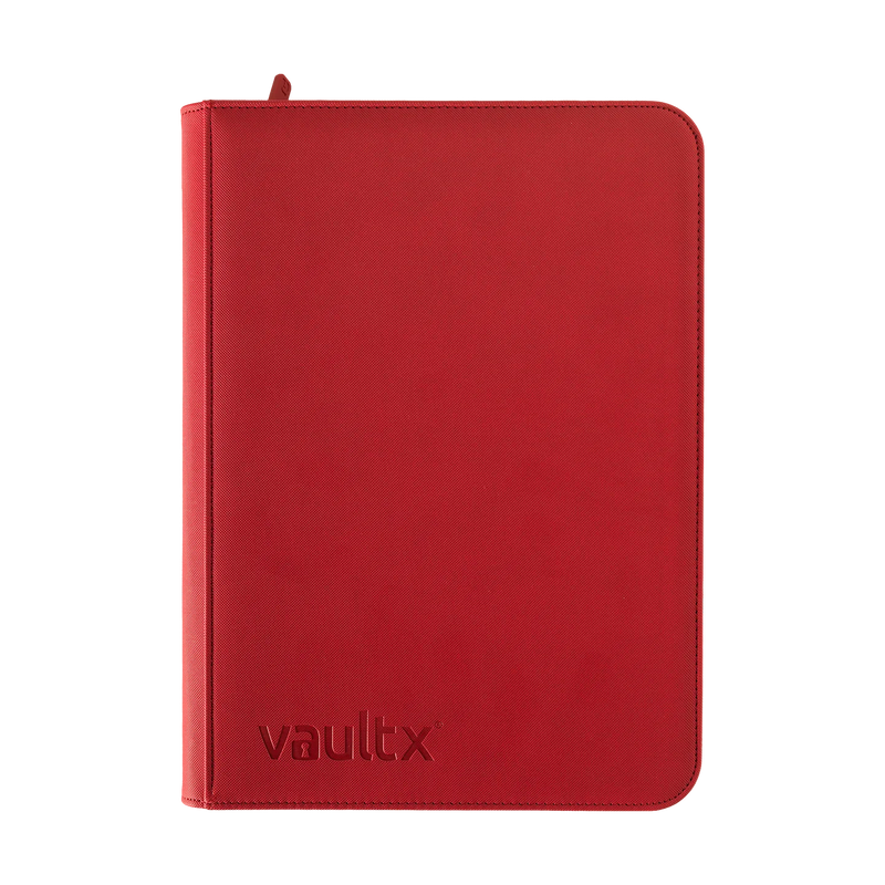 Zip Binder 9-Pocket Red