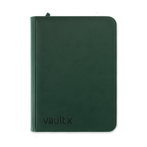 VaultX Zip Binder 9-Pocket Green