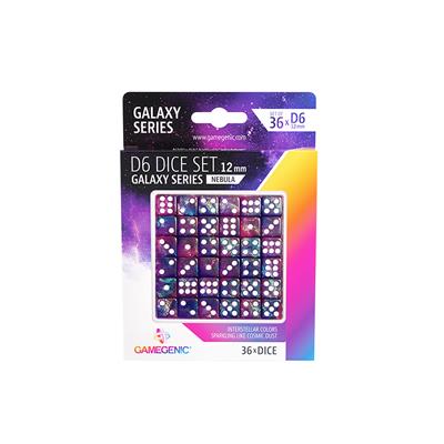 GALAXY SERIES - NEBULA - D6 DICE SET 12 MM (36 PCS)