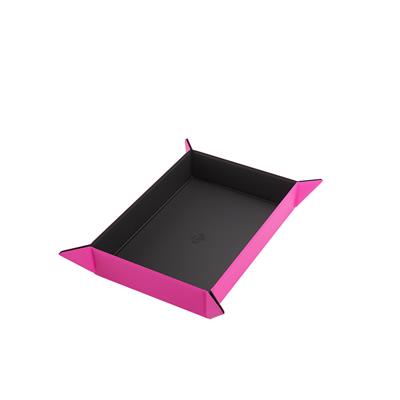 MAGNETIC DICE TRAY RECTANGULAR BLACK/PINK