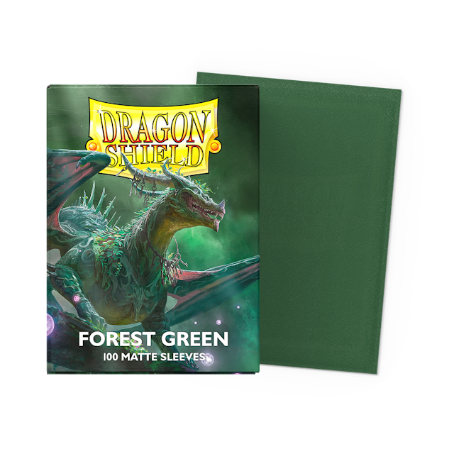 Dragon Shield Sleeves: Standard Matte - Forest Green 100CT