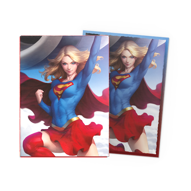 Dragon Shield Sleeves: Standard Brushed Art Superman - Supergirl 100CT