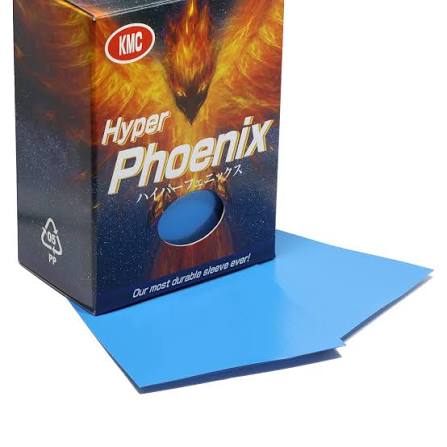 KMC Sleeves: Standard Hyper Phoenix - Matte Blue 100CT