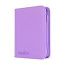 VaultX Zip Binder 9-Pocket Purple