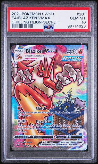 BLAZIKEN VMAX PSA 10