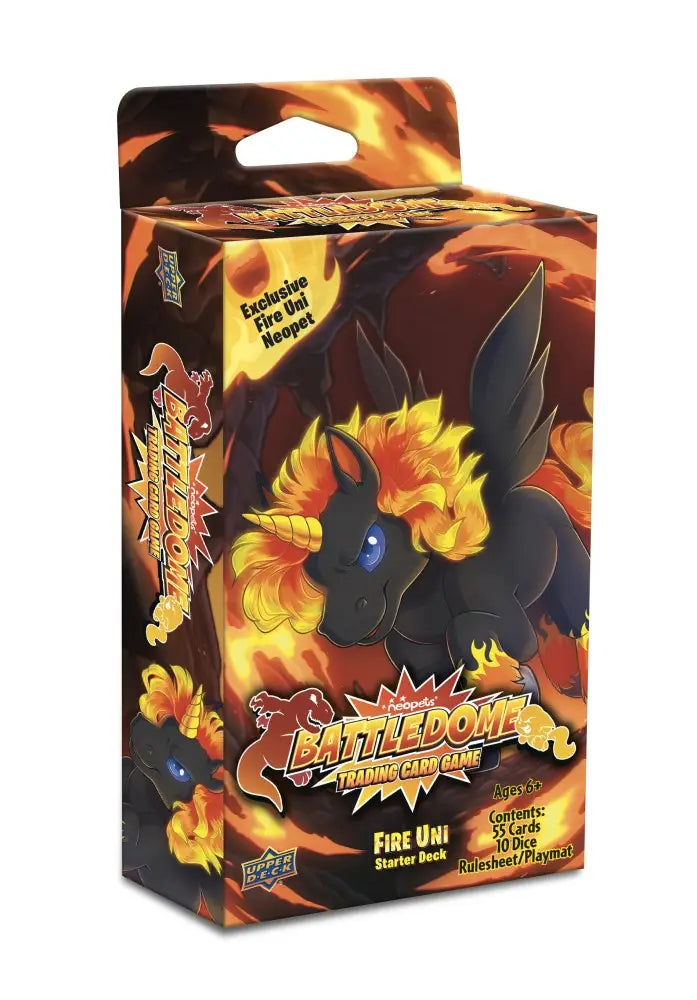 Neopets Battledome TCG: Fire Uni Starter Box Display