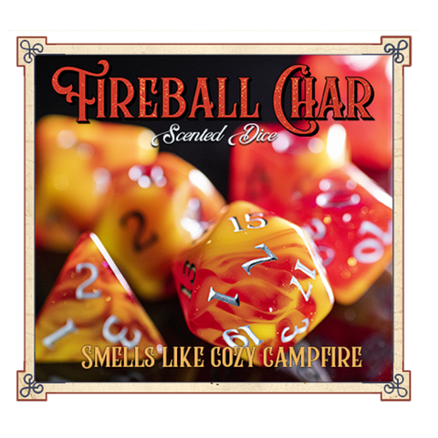 Fireball Char Scented Dice