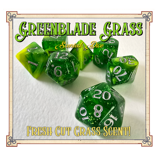 Green Blade Grass Scented Dice