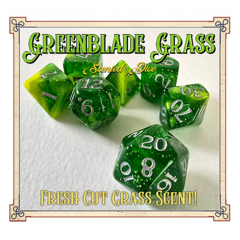 Green Blade Grass Scented Dice